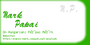 mark papai business card